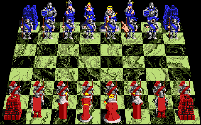 Battle Chess Apple IIgs Screenshot: Game start.