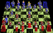 Battle Chess for Apple IIgs - A few moves in, and a battle begins!