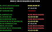 Microsurgeon for IBM PC/Compatibles - Patient status.