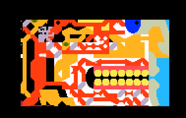 Microsurgeon Intellivision Screenshot: Guiding my laser through the patient...