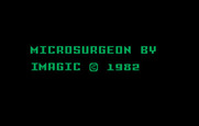 Microsurgeon for Intellivision - Title screen.