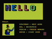 Alphabet Circus for IBM PC/Compatibles - Creating a marquee.