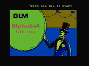 Alphabet Circus for IBM PC/Compatibles - Title screen.