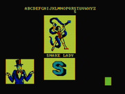Alphabet Circus for IBM PC/Compatibles - Here's a snake lady...