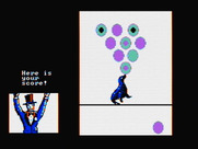 Alphabet Circus for IBM PC/Compatibles - The seal shows you how many answers you got right.
