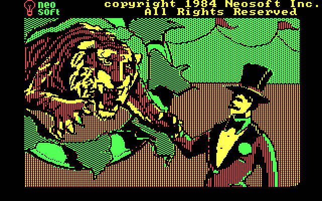 Alphabet Circus IBM PC/Compatibles Screenshot: Title screen 2.