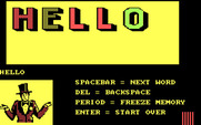 Alphabet Circus for IBM PC/Compatibles - "Hello" is my marqee...