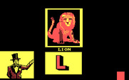 Alphabet Circus for IBM PC/Compatibles - Introducing the lion...