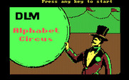 Alphabet Circus for IBM PC/Compatibles - Title screen 1.