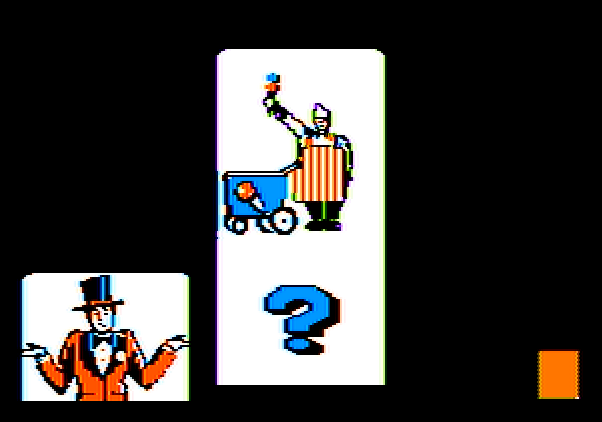 Alphabet Circus Apple II Screenshot: What is the correct letter for this image?