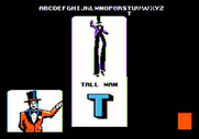 Alphabet Circus for Apple II - "T" is for the tall man.