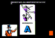 Alphabet Circus for Apple II - Meet the acrobats.