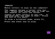 Alphabet Circus for Commodore 64 - Instructions for the juggler game.