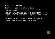 Alphabet Circus for Commodore 64 - Meet the circus!