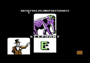 Alphabet Circus for Commodore 64 - E is for elephant.