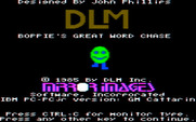 Boppie's Great Word Chase for IBM PC/Compatibles - Title screen.