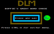 Boppie's Great Word Chase for IBM PC/Compatibles - Ready to start the game?