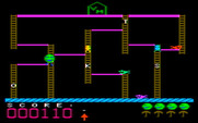 Boppie's Great Word Chase for IBM PC/Compatibles - Attempting to collect the right letter...