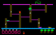 Boppie's Great Word Chase for IBM PC/Compatibles - Each level has a different platform layout.