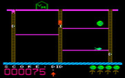 Boppie's Great Word Chase for IBM PC/Compatibles - Forming a word on an easy level.