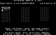 Boppie's Great Word Chase for IBM PC/Compatibles - You can create new word lists.