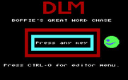 Boppie's Great Word Chase for IBM PC/Compatibles - Ready to begin the game?