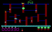 Boppie's Great Word Chase for IBM PC/Compatibles - Watch out for the creatures chasing you...