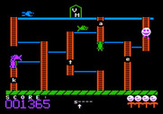 Boppie's Great Word Chase for Apple II - Collect letters in the right order.