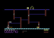 Boppie's Great Word Chase for Commodore 64 - Game start.