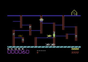 Boppie's Great Word Chase for Commodore 64 - Different skill levels have a different layout.