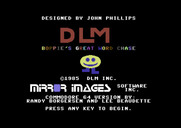 Boppie's Great Word Chase for Commodore 64 - Title screen.