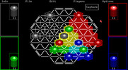 TrianGO for IBM PC/Compatibles - A four player game in progress.
