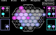 TrianGO for IBM PC/Compatibles - Click the "capture" button to capture opponent pieces.