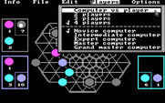 TrianGO for IBM PC/Compatibles - The player menu provides gameplay options.