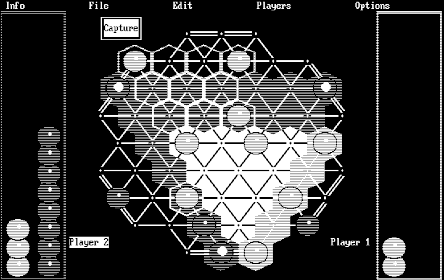 TrianGO IBM PC/Compatibles Screenshot: The computer has a capture opportunity here.