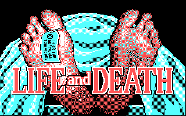 Life & Death IBM PC/Compatibles Screenshot: Title screen.
