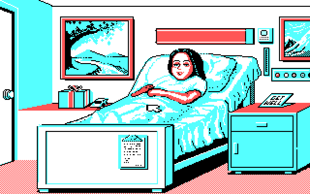 Life & Death IBM PC/Compatibles Screenshot: Click to examine this patient.