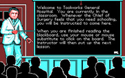 Life & Death for IBM PC/Compatibles - You will need to visit the classroom often to learn about your job.