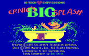 Ernie's Big Splash for IBM PC/Compatibles - Title screen.