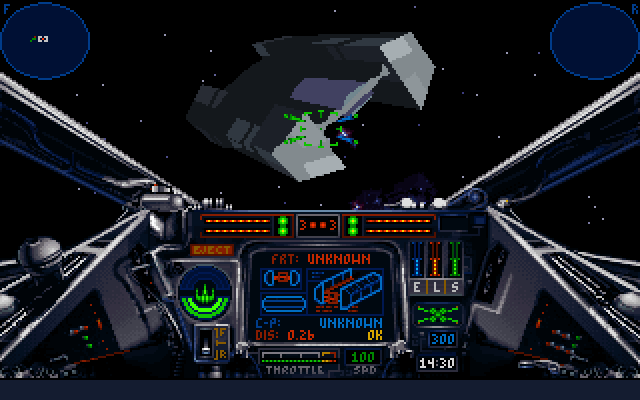 Star Wars: X-Wing IBM PC/Compatibles Screenshot: I found an unknown object!