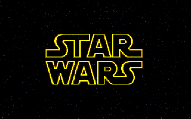 Star Wars: X-Wing IBM PC/Compatibles Screenshot: The title sequence begins...