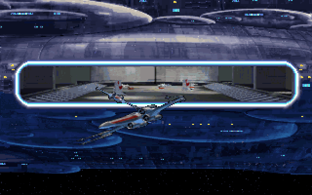 Star Wars: X-Wing IBM PC/Compatibles Screenshot: X-Wing fighters launched...