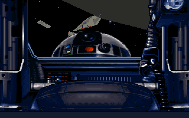Star Wars: X-Wing IBM PC/Compatibles Screenshot: Aft view.