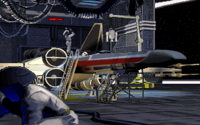 Star Wars: X-Wing IBM PC/Compatibles Screenshot: Time to launch the X-Wing fighters!