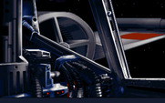 Star Wars: X-Wing for IBM PC/Compatibles - Side view.