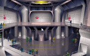 Star Wars: X-Wing for IBM PC/Compatibles - Choose a door to select a mission or briefing.