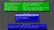 Star Wars: X-Wing for IBM PC/Compatibles - Install program start.
