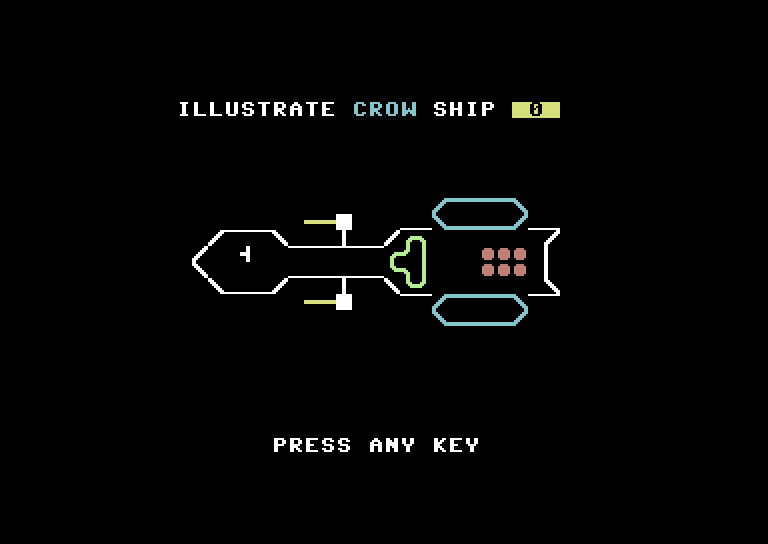 Berserker Raids Commodore 64 Screenshot: Here's the ship I created...
