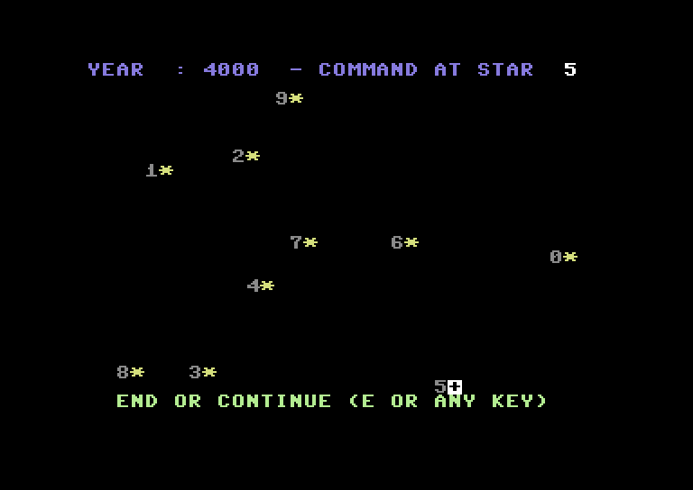 Berserker Raids Commodore 64 Screenshot: Start of a turn.