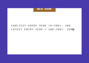 Berserker Raids for Commodore 64 - New game options.